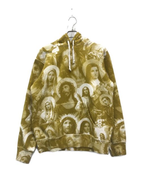 SUPREME（シュプリーム）Supreme (シュプリーム) Jesus and Mary Hooded Sweatshirt イエロー サイズ:Mの古着・服飾アイテム