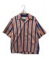 MARNI（マルニ）の古着「ストライプ オープンカラーシャツ」｜オレンジ×ブルー