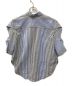 THE KEIJI (ザ・ケイジ) デザインストライプ半袖シャツ ブルー サイズ:S：8000円