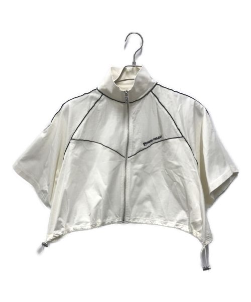 PRANK PROJECT（プランクプロジェクト）PRANK PROJECT (プランクプロジェクト) Bicolor Cropped Zip Tops ホワイト サイズ:FREEの古着・服飾アイテム