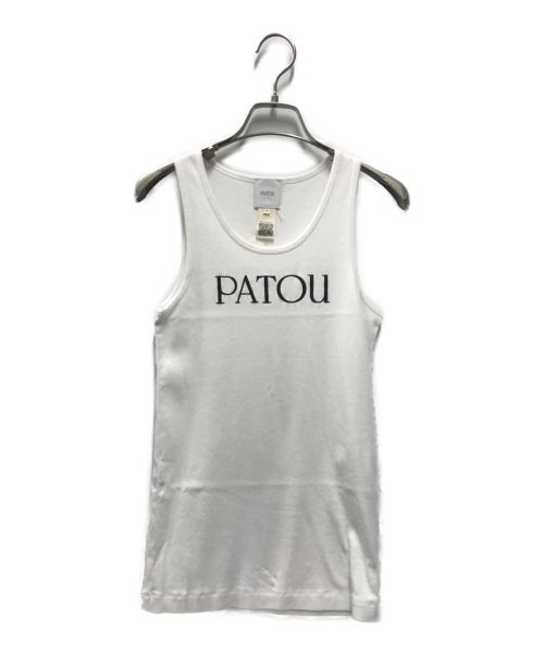 patou（パトゥ）Patou (パトゥ) コットンタンクトップ ホワイト サイズ:Sの古着・服飾アイテム