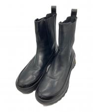 Le Talon GRISE (ル タロン グリーズ) VIBRAM SOLE LEATHER SIDE GORE SHORT BOOTS ブラック サイズ:SIZE 40
