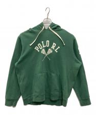 POLO RALPH LAUREN (ポロ・ラルフローレン) プリントプルオーバーパーカー グリーン サイズ:XL