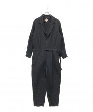 ETHOSENS (エトセンス) ワッフルジャンプスーツ ネイビー サイズ:記載なし