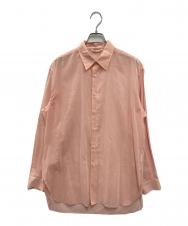AURALEE (オーラリー) HARD TWIST FINX ORGANDY SHIRT ピンク サイズ:3