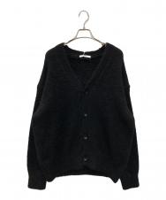 SLOANE (スローン) 3G天竺 アルパカ×ウール Vネックカーディガン ブラック サイズ:4