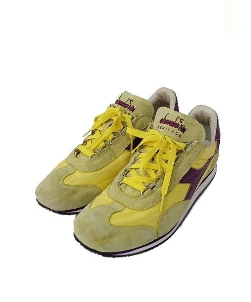 中古 古着通販 Diadora Heritage ディアドラ ヘリテージ スニーカー Equipe Stone Wash イエロー サイズ Jp27 ブランド 古着通販 トレファク公式 Trefac Fashion