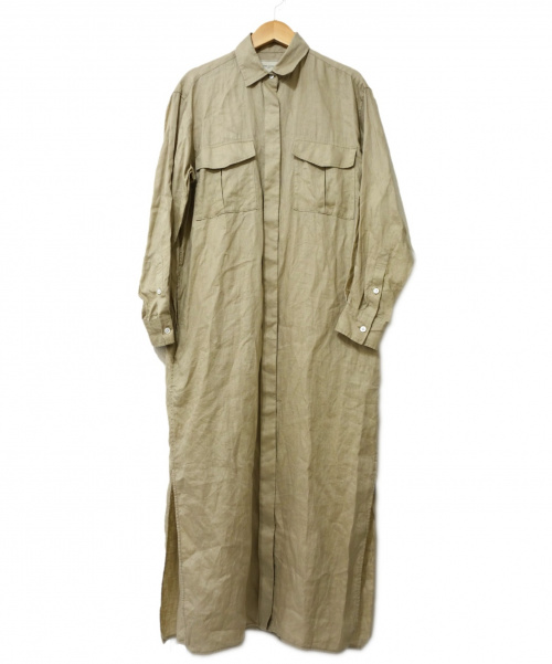 中古 古着通販 United Arrows Tokyo ユナイティッドアローズトウキョウ リネンシャツワンピース ベージュ サイズ 36 S ブランド 古着通販 トレファク公式 Trefac Fashion