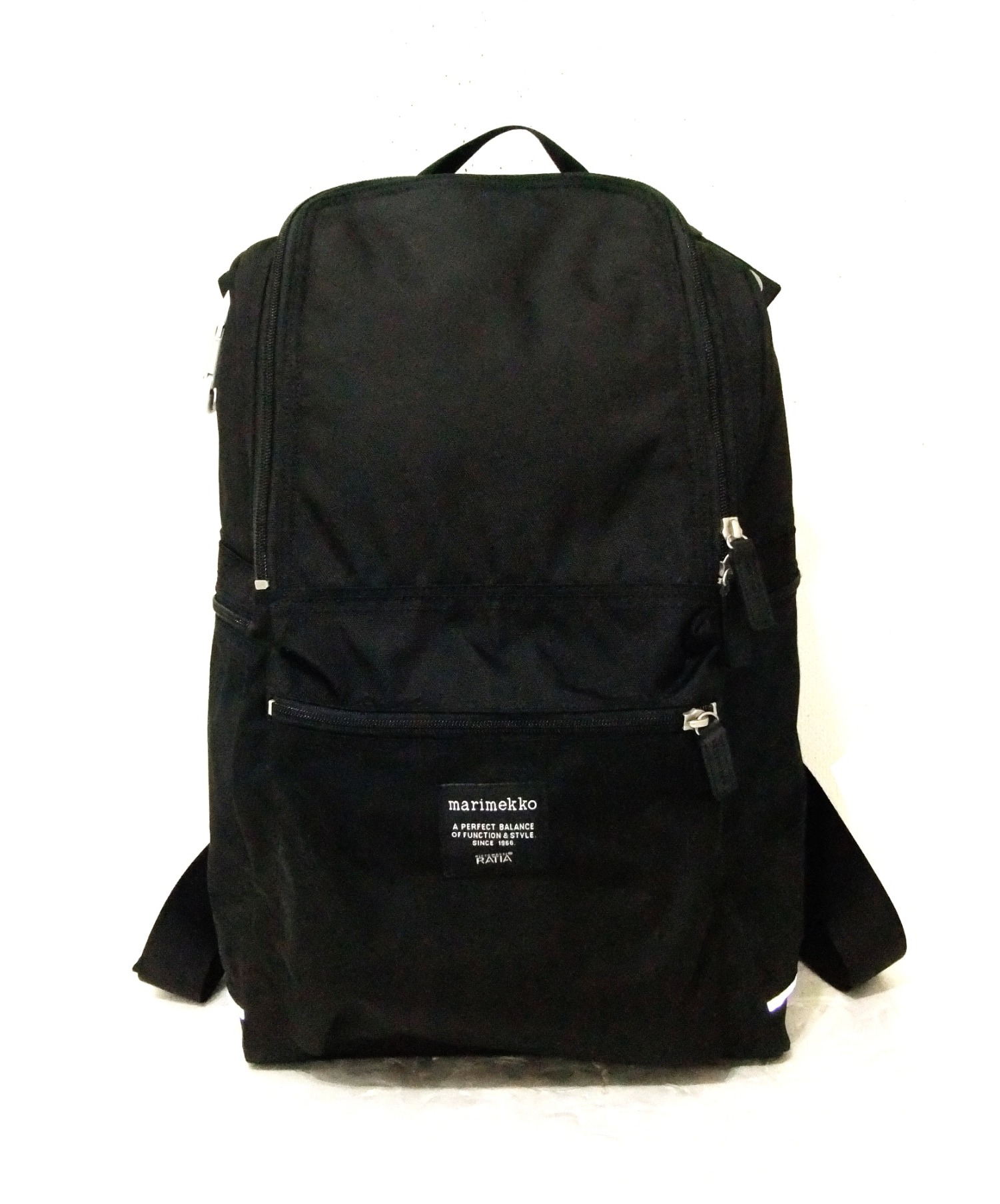 中古 古着通販 Marimekko マリメッコ バックパック リュック ブラック Buddy バディ ブランド 古着通販 トレファク公式 Trefac Fashion