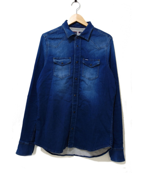 中古 古着通販 Diesel ディーゼル スウェットウエスタンデニムシャツ インディゴ サイズ L Sonora Ne ブランド 古着通販 トレファク公式 Trefac Fashion