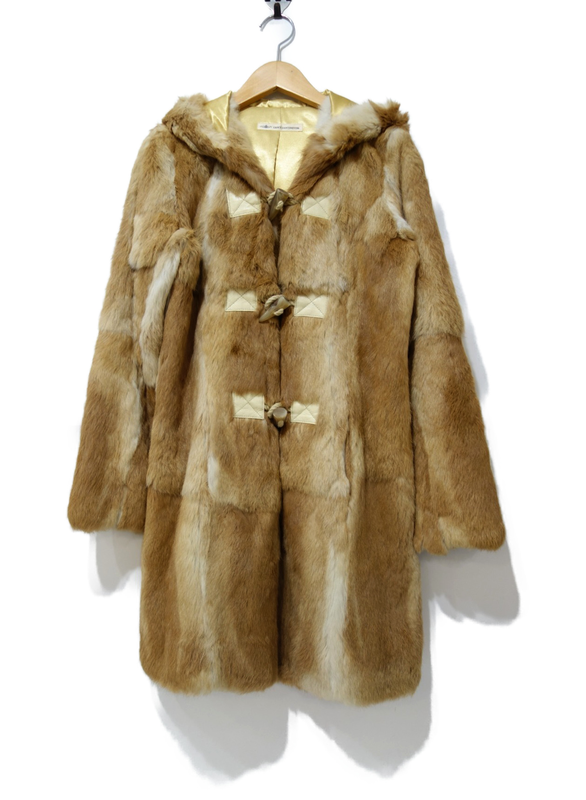 中古 古着通販 Grace Continental グレースコンチネンタル ラビットファーダッフルコート ベージュ サイズ 36 ブランド 古着通販 トレファク公式 Trefac Fashion