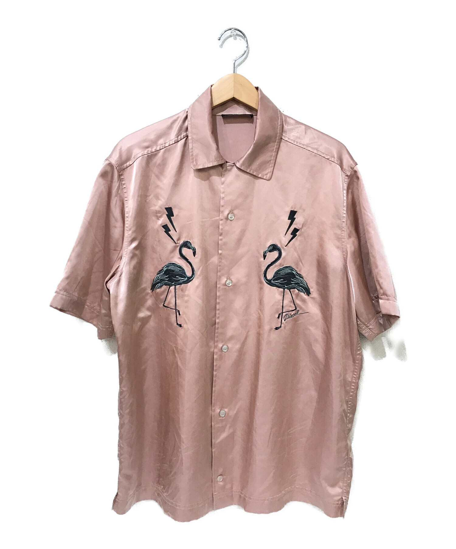 diesel pink flamingo shirt