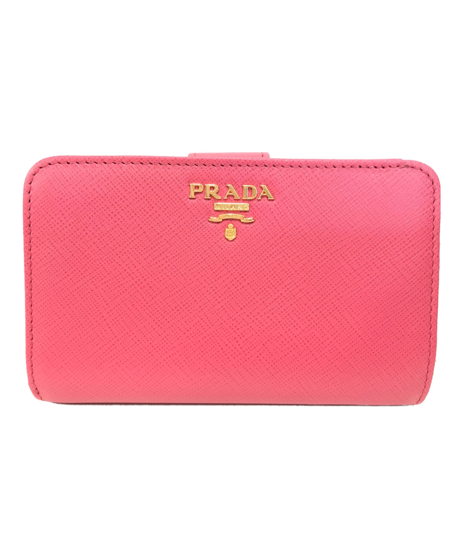 中古 古着通販 Prada プラダ 2つ折り財布 ピンク ブランド 古着通販 トレファク公式 Trefac Fashion
