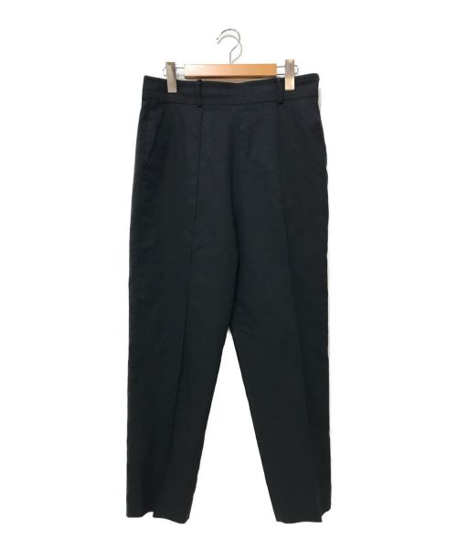 YONFA（ヨンファ）YONFA (ヨンファ) クロップドセンタープレスパンツ ブラック サイズ:Mの古着・服飾アイテム