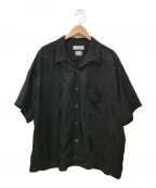 EVISEN（エビセン）の古着「総柄オープンカラーシャツ/GARCONS SHIRT」｜ブラック