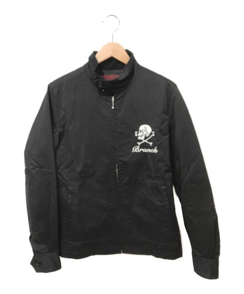 EGO TRIPPING（エゴ トリッピング）EGO TRIPPING (エゴ トリッピング) バックスカル刺繍ジャケット ブラック サイズ:Mの古着・服飾アイテム