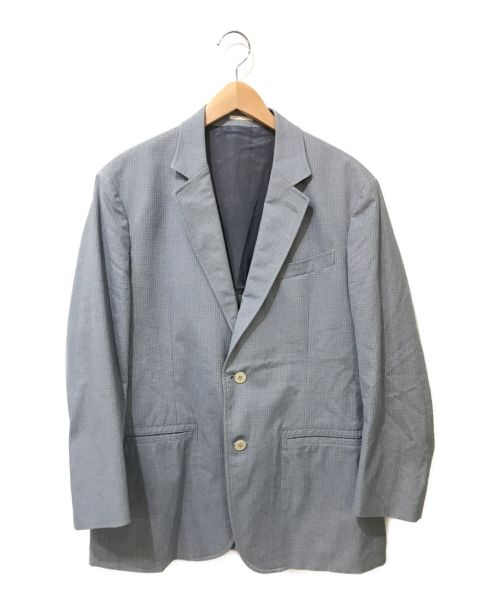 オンライン販促品  ブルー ジャケット アレキサンダーマックイーン テーラードジャケット