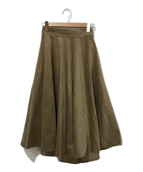 OBLI（オブリ）OBLI (オブリ) コーデュロイロングスカート ベージュ サイズ:Sの古着・服飾アイテム
