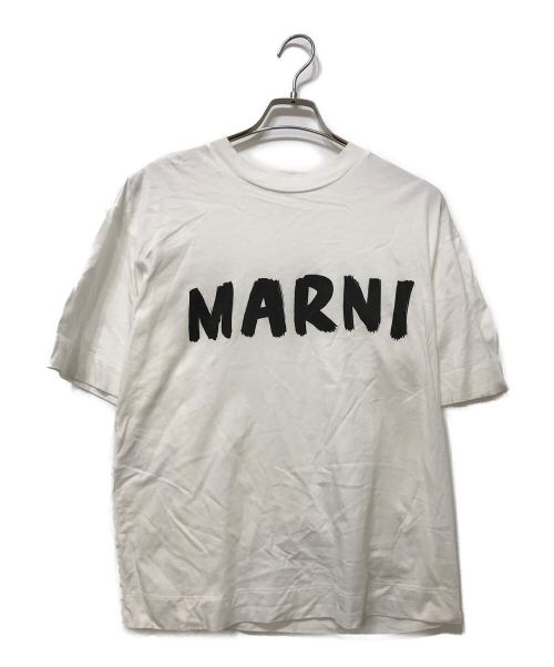 MARNI（マルニ）MARNI (マルニ) ロゴプリントTシャツ ホワイト サイズ:38の古着・服飾アイテム