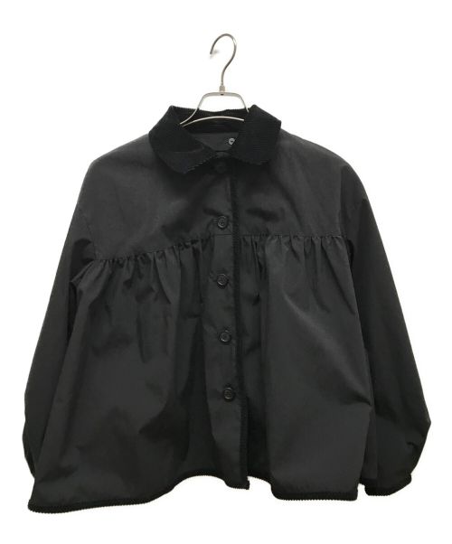 Gypsohila（ジプソフィア）Gypsohila (ジプソフィア) ギャザーナイロンジャケット ブラック サイズ:FREEの古着・服飾アイテム