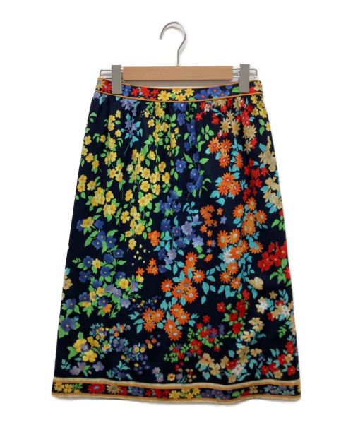LEONARD（レオナール）LEONARD (レオナール) スカート ネイビー サイズ:Mの古着・服飾アイテム