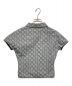 FENDI (フェンディ) ズッカ柄ジャージーVネックポロシャツ グレー サイズ:40 未使用品：12800円