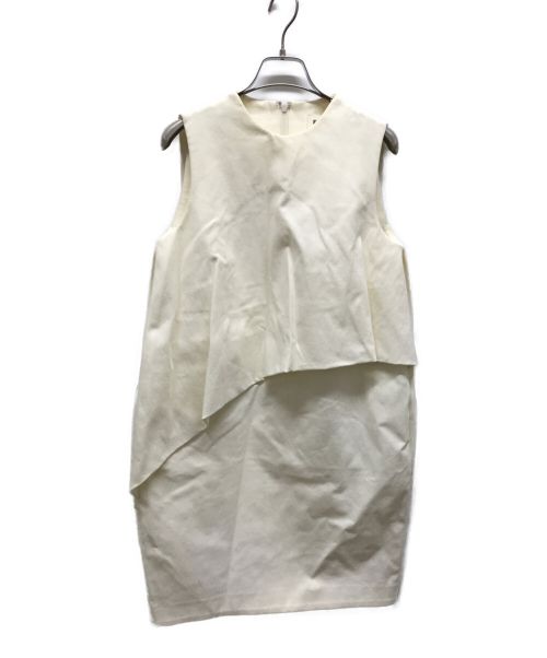 ENFOLD（エンフォルド）ENFOLD (エンフォルド) ノースリーブワンピース ホワイト サイズ:38の古着・服飾アイテム