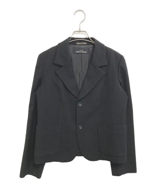 tricot COMME des GARCONS（トリココムデギャルソン）tricot COMME des GARCONS (トリココムデギャルソン) [OLD]90'sウールギャバテーラードジャケット ブラック サイズ:表記なしの古着・服飾アイテム