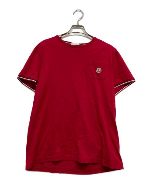 MONCLER（モンクレール）MONCLER (モンクレール) Tシャツ レッド サイズ:Lの古着・服飾アイテム