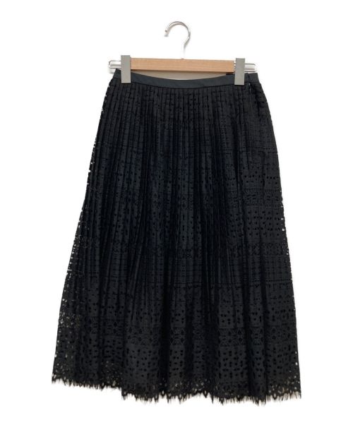 ROCHAS（ロシャス）ROCHAS (ロシャス) プリーツスカート ブラック サイズ:Mの古着・服飾アイテム