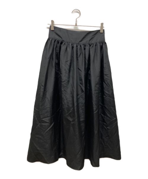 JOURNAL STANDARD（ジャーナルスタンダード）JOURNAL STANDARD (ジャーナルスタンダード) シャンブレータフタフレアスカート ブラック サイズ:36の古着・服飾アイテム