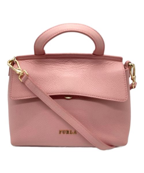 FURLA（フルラ）FURLA (フルラ) 2wayハンドバッグ ピンクの古着・服飾アイテム