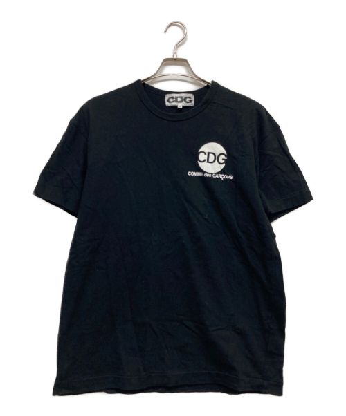 CDG（シーディージー）CDG (シーディージー コムデギャルソン) ロゴTシャツ ブラック サイズ:XXLの古着・服飾アイテム