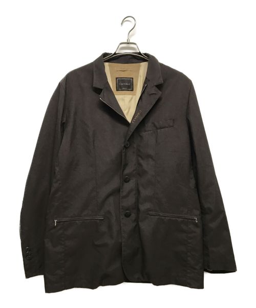 CANALI（カナーリ）CANALI (カナーリ) ナイロンジャケット ブラウン サイズ:XLの古着・服飾アイテム
