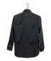 Saint Laurent Paris (サンローランパリ) ダブルフラップチェックシャツ ブラック サイズ:M：17800円