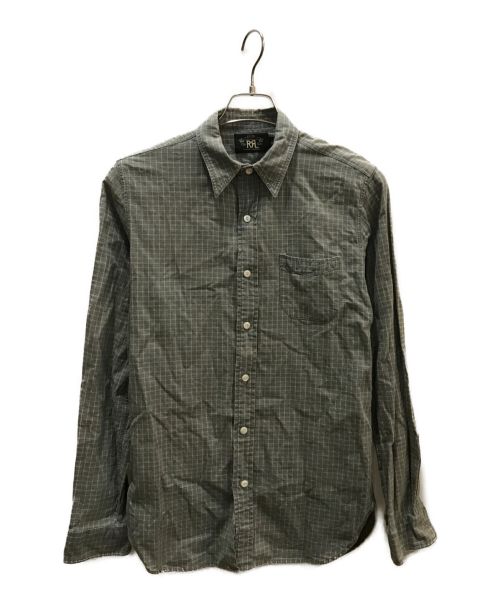 RRL（ダブルアールエル）RRL (ダブルアールエル) チェックシャツ グレー サイズ:XSの古着・服飾アイテム