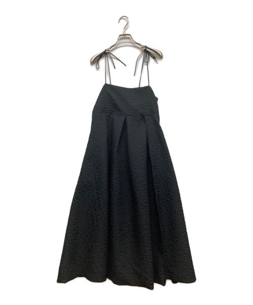 Gypsohila（ジプソフィア）Gypsohila (ジプソフィア) Jacquard Cami OnePiece ブラック サイズ:Fの古着・服飾アイテム
