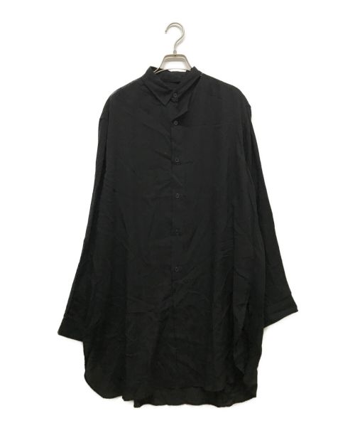 YOHJI YAMAMOTO（ヨウジヤマモト）YOHJI YAMAMOTO (ヨウジヤマモト) サイドスリットワイドシャツ ブラック サイズ:2の古着・服飾アイテム