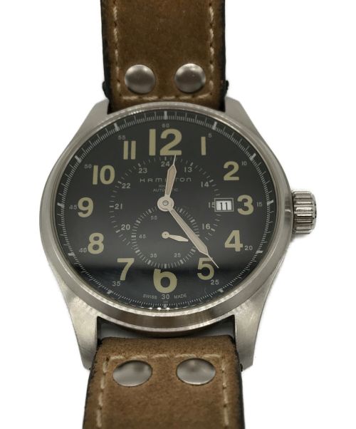 HAMILTON（ハミルトン）HAMILTON (ハミルトン) 腕時計 ブラックの古着・服飾アイテム