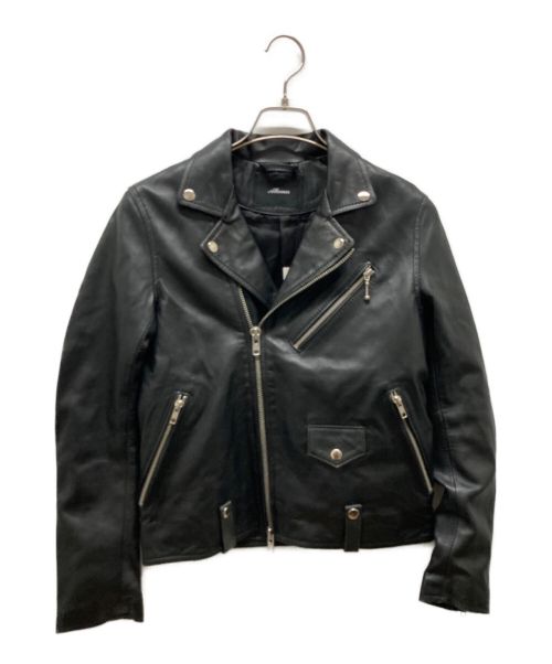 allumer（アリュメール）Allumer (アリュメール) レザーライダースジャケット ブラック サイズ:1の古着・服飾アイテム