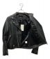 中古・古着 Allumer (アリュメール) レザーライダースジャケット ブラック サイズ:1：6000円