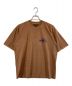 stussy（ステューシー）の古着「OVAL CORP PIG DYED TEE」｜ブラウン