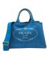 PRADA（プラダ）の古着「カナパ2wayハンドバッグ」｜ブルー