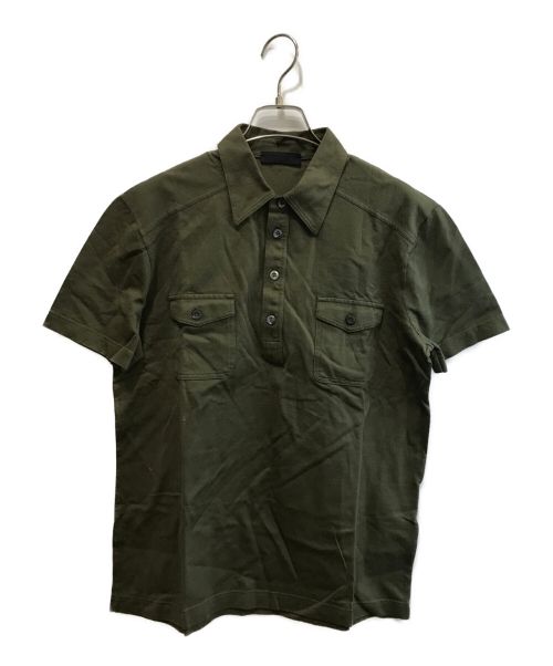 PRADA（プラダ）PRADA (プラダ) ポロシャツ オリーブ サイズ:Sの古着・服飾アイテム