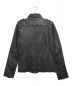 LUVA TRAM (ルーバトラム) シュリンクラムレザージャケット ブラック サイズ:M：9800円