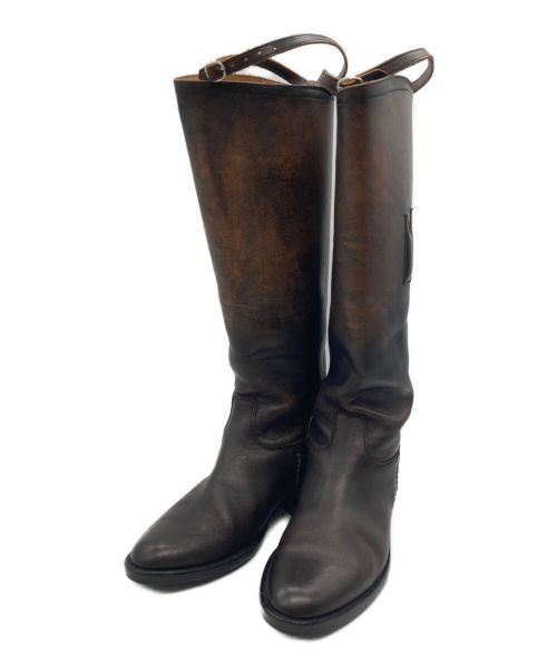 Maison Margiela（メゾンマルジェラ）Maison Margiela (メゾンマルジェラ) REPLICA ridding boots ブラウン サイズ:23の古着・服飾アイテム