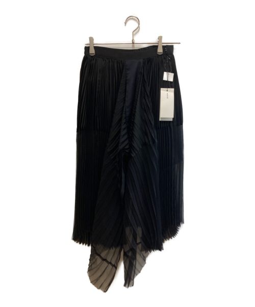 sacai（サカイ）sacai (サカイ) プリーツスカート ブラック サイズ:SIZE 1の古着・服飾アイテム
