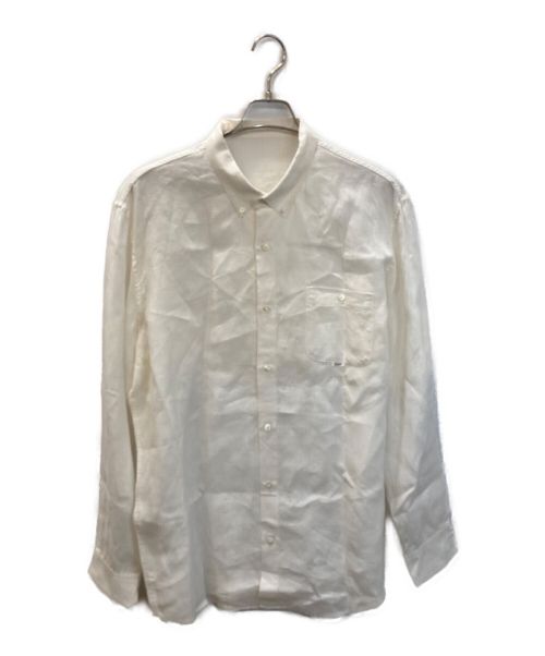 PAPAS（パパス）PAPAS (パパス) リネンシャツ ホワイト サイズ:Mの古着・服飾アイテム