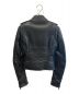 BALENCIAGA (バレンシアガ) レザーライダースジャケット ブラック サイズ:34：30000円