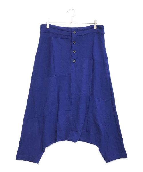Y's（ワイズ）Y's (ワイズ) パッチワークウールサルエルパンツ ブルー サイズ:2の古着・服飾アイテム